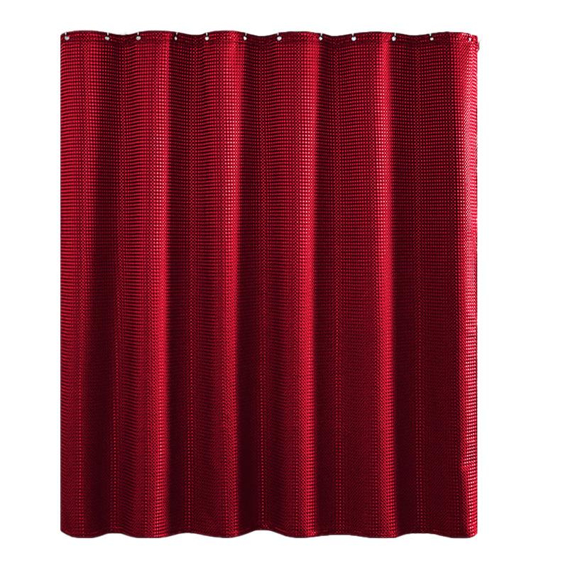 Чистый цвет водонепроницаемая занавеска для душа в ванной комнате устойчивая к плесени утолщенная полиэстеровая занавеска для ванной домашний декор