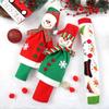 3 Pack Adorable Snowman Refrigerator Handle Covers Set Kitchen Appliance Handle Covers and Christmas Flash Sticker for Christmas Decorations