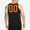 Men's Nike Sports Creative Printing Running Basketball Jersey/Vest Black DH6756-352