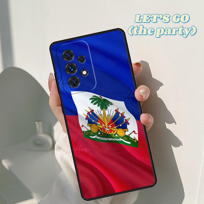 Haiti Haitian Flag phone case For Samsung Galaxy A42 A31 A40 A51 A71 A32 A80 A91 A52 A72 A73 A20e A21S A50 A70 A11 A12 Cover
