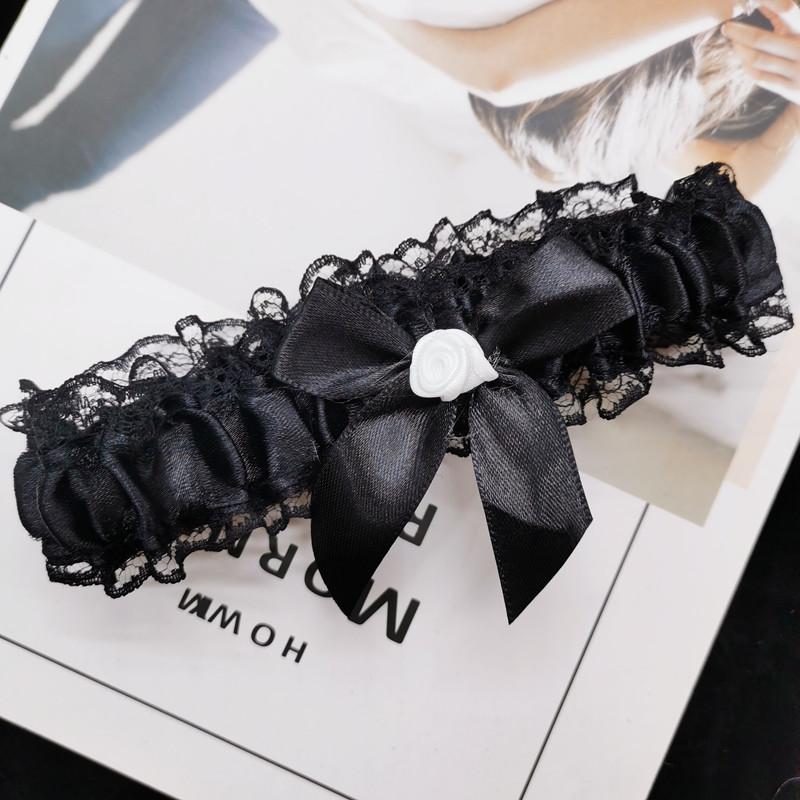 Женское модное кольцо с бантом на ногу, сексуальное женское белье, кружевной пояс с цветочным принтом, пояс с бантом, петля для ног, свадебные подвязки, свадебное кольцо-чулок для косплея