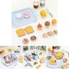 Wooden Pretend Play Kitchen Set With Breakfast Food And Milk For Toddlers Educational Toy