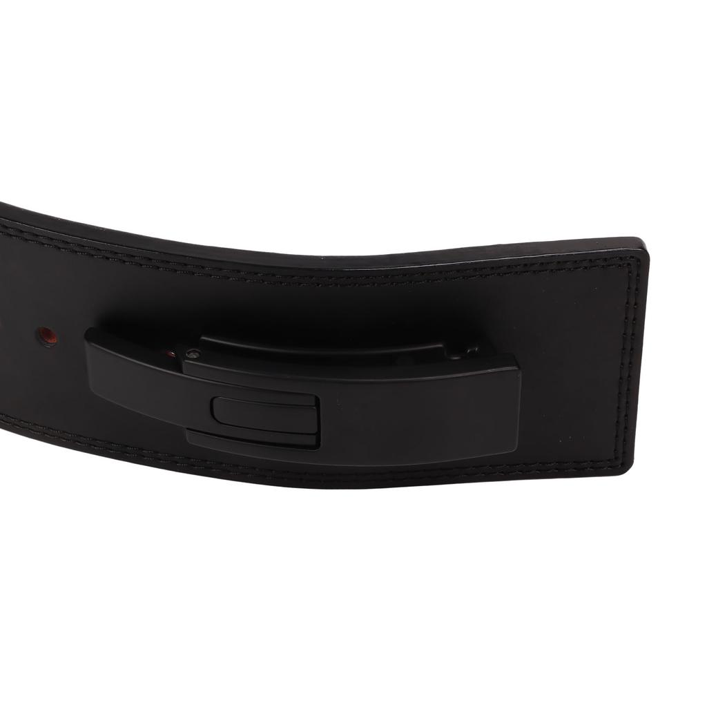 Мужской фитнес-пояс из коровьей кожи для тяжелой атлетики, силовой пояс, регулируемый пояс для бодибилдинга, протектор талии, черный