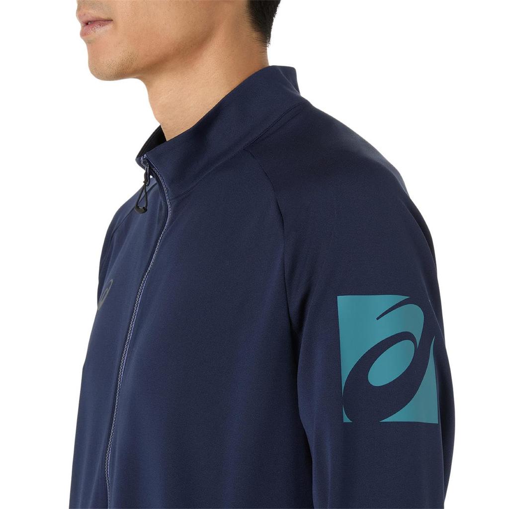 Тренировочная одежда Dry Stretch трикотажная куртка 2031E986 унисекс для взрослых 400 M [ASICS] (полночь)