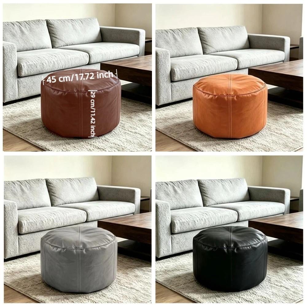 Unstuffed Bean Bag Cover Large Capacity Pouf Cover Non-Slip Sofa Footstool Cover  Corner