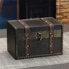 Practical Old Fashioned European Styles Sturdy Wood Trunk Stylish Storage Solution for Traveler and Fashion Lovers