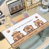 New Large Cute Capybara Cartoon Mouse Pad Non-Slip Rubber Office Decoration Mousepad Kawaii Anime Desk Mat Room Rug Keyboard Pad