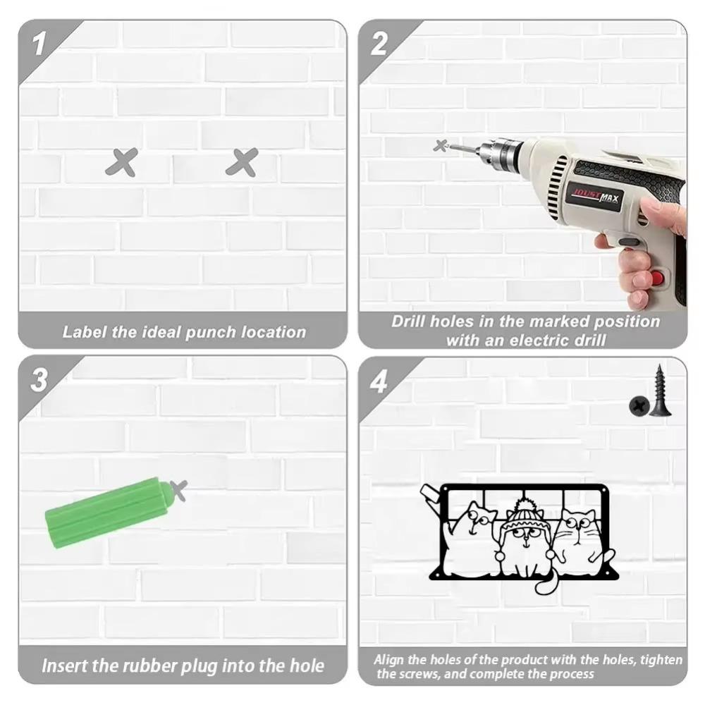 Три кота Металлическая настенная художественная вывеска для фермерского дома, подвесной декор, черная вырезанная табличка для домашнего офиса, гостиной, спальни, украшения