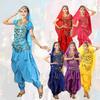 Kstyle cos Halloween Cosplay Aladdin and Jasmine Costume, Belly Dance, Adult Set, Dance, Events, After-Parties, and Ethnic Costumes (Light Blue, XL)