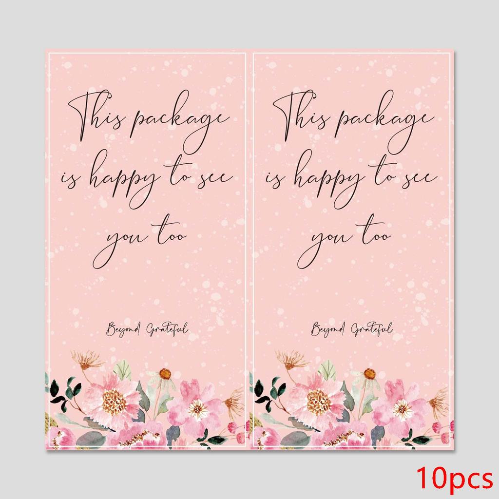 10-50pcs Daisy Pattern Thank You For Supporting My Small Business Stickers 5*10cm Gift Package Box Decor Sealing Labels