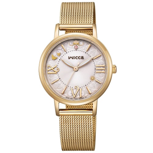 Citizen Wicca Witch Watch, Universal Limited Edition "Glinda" Model (Pink), Solar Tech, Gold, KP5-123-91