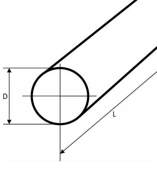 Polyamide Rod Roller Fi 140X1000Mm Pa6+Mos2 Black