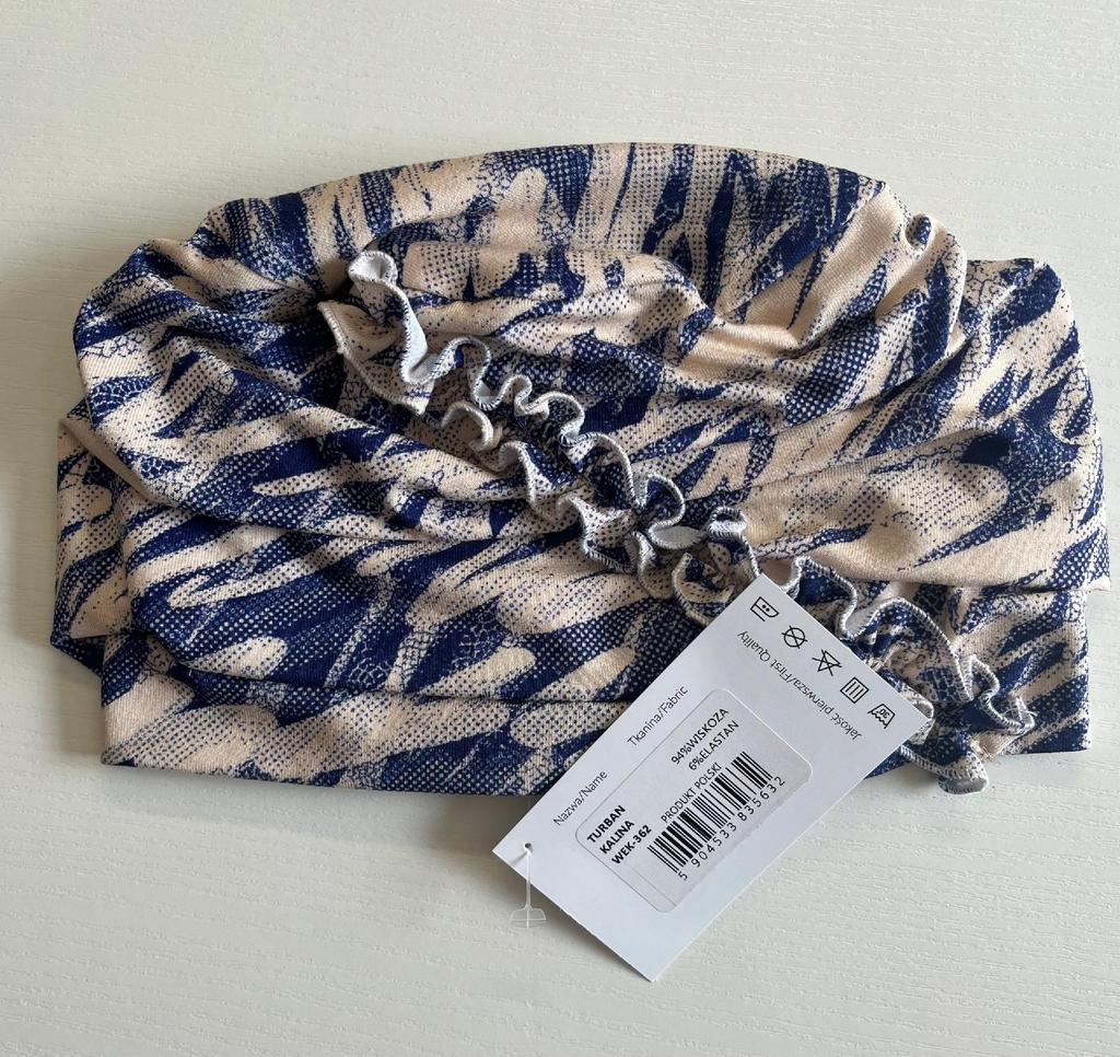 Turban Kalina Z Wiskozy 362 Czapka Podwójna Także Po Chemioterapii