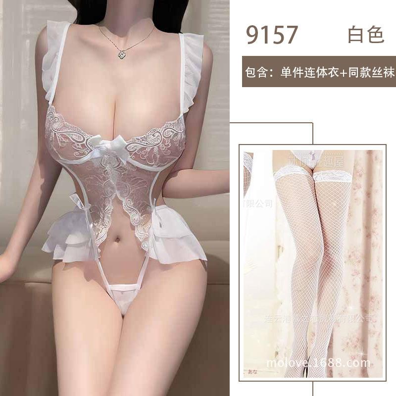 Сексуальное нижнее белье сексуальное цельное боди без застежек горячее постельное флиртующее униформа страсть соблазнение халат