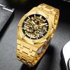 Новые Мужские Механические Часы Высокого Класса от Лучшего Бренда, Полые Автоматические Механические Часы, Мужские Водонепроницаемые Светящиеся Часы