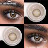 Brown Lenses 1 Pair Colored Contact Lenses for Eyes for Dark Eyes Natural Eye Contacts Fashion Lenses Yearly Blue Lens