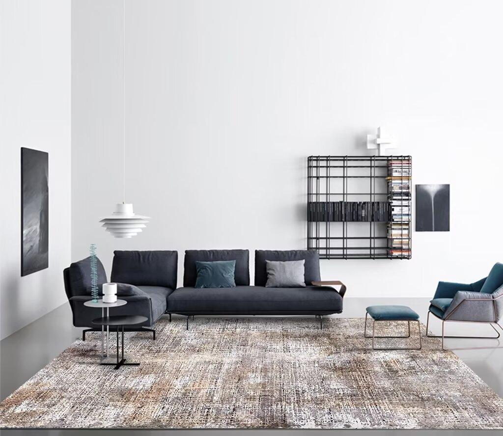 Nordic Abstract Carpet Living Room Decor Grey Rugs for Bedroom 200x300 Lounge Coffee Tables Mat Anti Slip Washable Entrance Mats