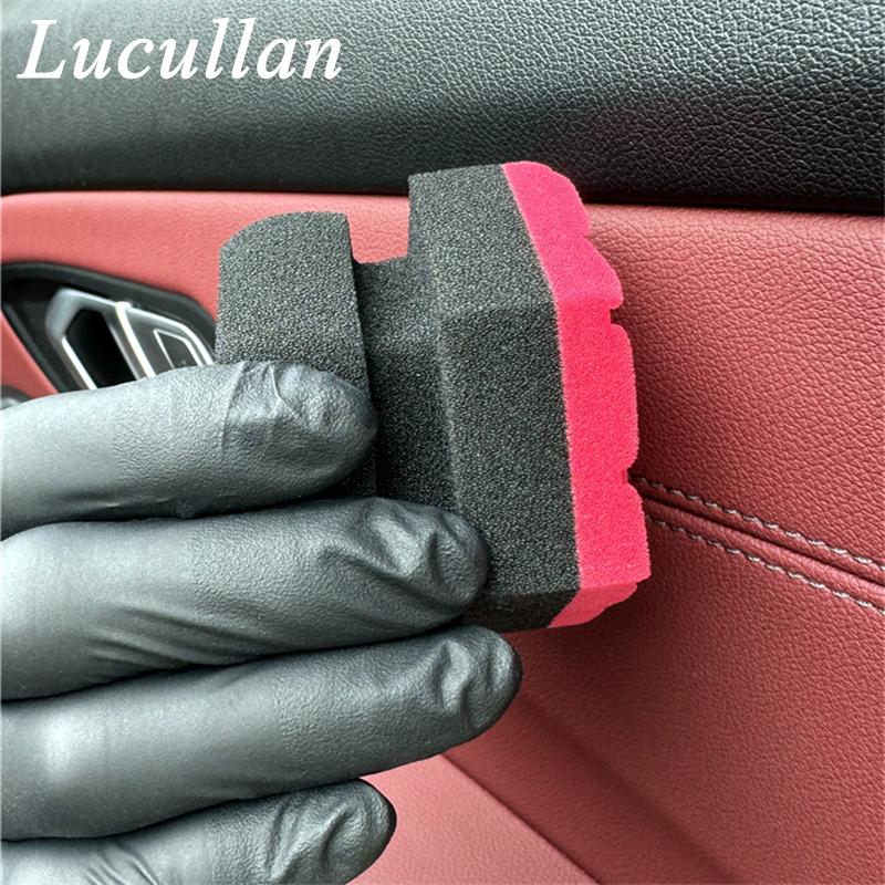Многоцелевой пенный губчатый аппликатор Lucullan для детейлинга автомобиля, обеспечивающий беспроблемное нанесение аппликатора для шин