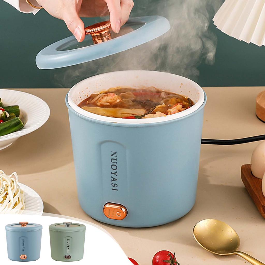 Hot Pot Electric Mini Ramen Cooker 450W  Noodles Cooker Multifunctional Electric Pot For Cooking Pasta Soup Portable Pot With Over-Heating