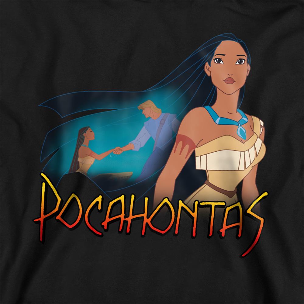 Покахонтас Детская/Детская Толстовка с Капюшоном Хизер с Каноэ Джона Смита