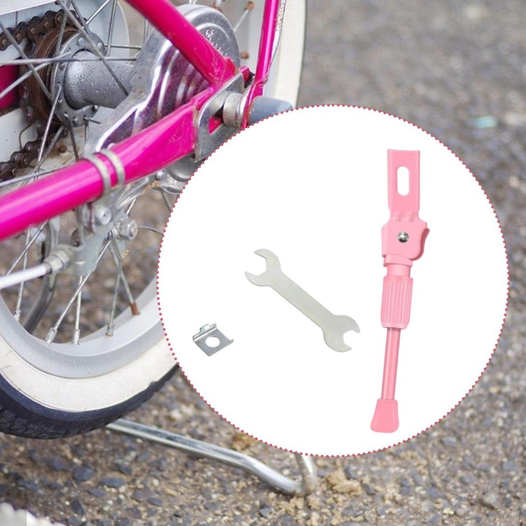 Adjustable Kickstand for Kids Bicycle, Side Support Mountain Bikes
