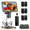 10.1inch 3 Lens 2K TV Digital Microscope 2500X Coin Microscope Magnifier for Entire Coins with IPS