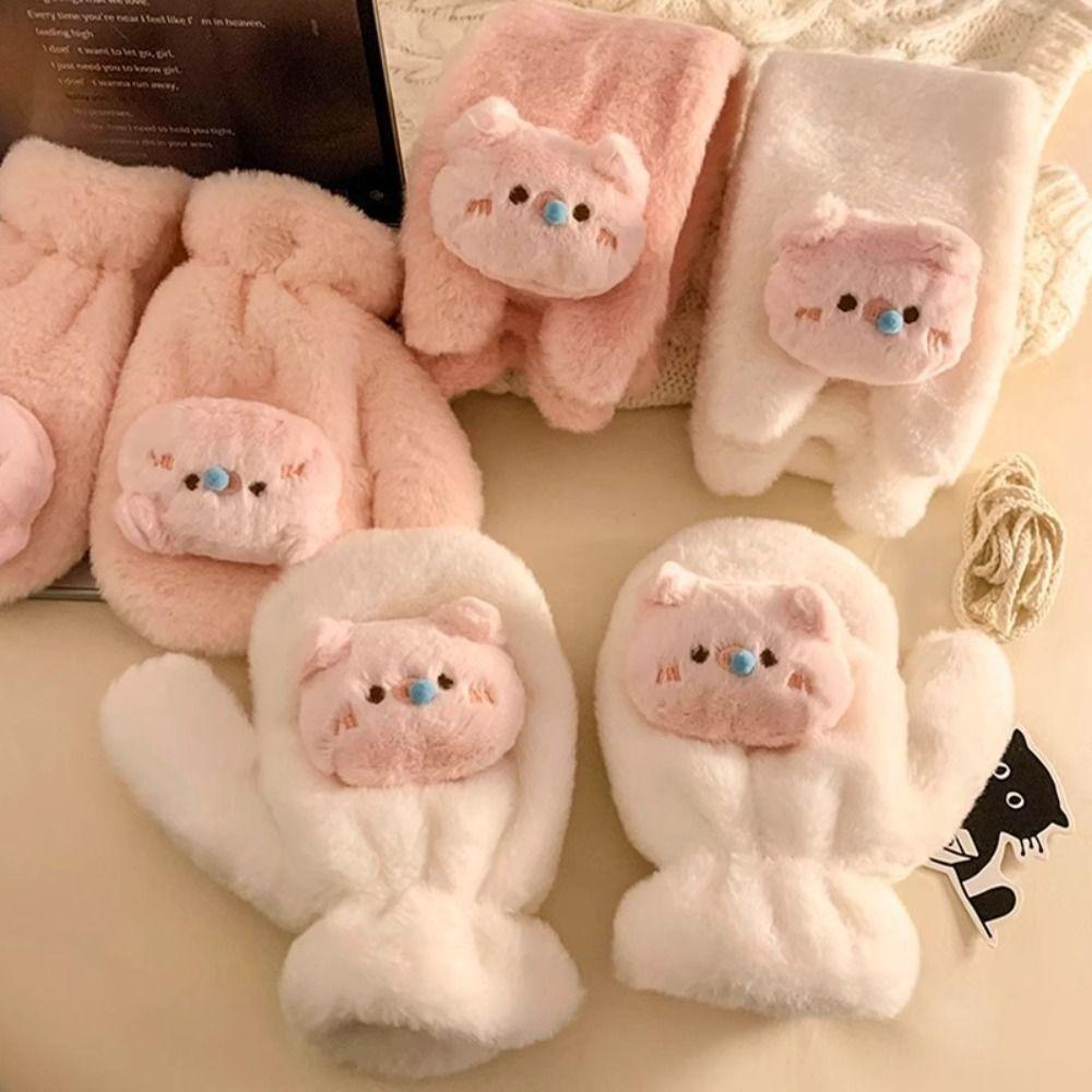 Thicken Windproof Cross Scarf Plush Neck Warmer New Neckerchief Wrap  Winter