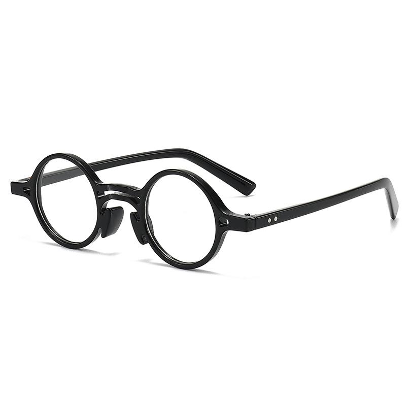 Tortoiseshell frame retro literary fashion plain mirror flat light high sense women's rice nail anti-blue light glasses frame