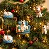 Festive Hanging Ornaments for Tree Dog Advent Calendar 2026 24-Day Christmas Countdown with 24 Acrylic Cute Ornaments Collectible Figures