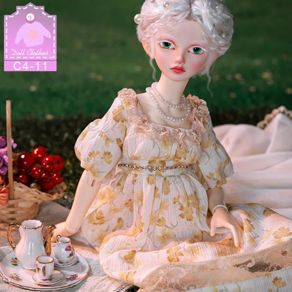 BJD LDS Девочка Cai 1/4 Одежда Большая грудь BJD Платье Красивые Аксессуары для Кукол для Женского тела Платье размера MSD
