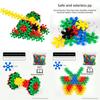 Educational Plastic 3d Snowflake Puzzle Set With Colorful Hexagon Blocks For Kids Learning And Development