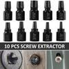Инструмент для извлечения поврежденных болтов и шпилек, инструмент для извлечения сломанных болтов, металлические сверла Easy Out, инструмент для извлечения сломанных болтов и шпилек, экстрактор винтов 10 шт.