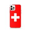 Coque iPhone - Multicolore - Drapeau Suisse - Souple - Design Unique - Compatible iPhone 12 Pro