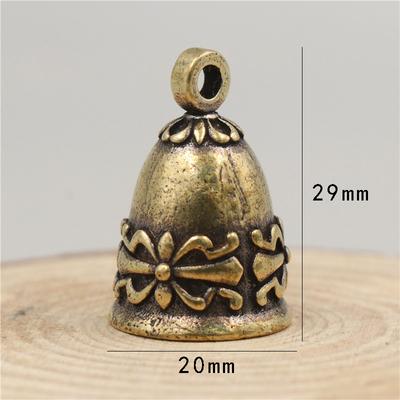 Подвеска-колокольчик, латунный винтажный брелок для подарка, подвесной орнамент, колокольчик, колокольчик