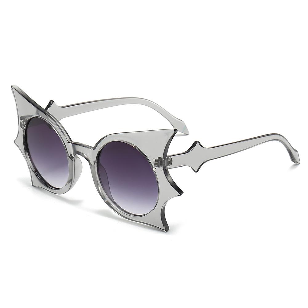 Bat-themed hip-hop sunglasses, quirky butterfly sunglasses, stylish sunglasses for parties and dancing