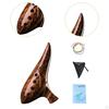 12-луночная альтовая окарина, сумка для переноски, элегантная, легкая, коллекционная, с нотной тетрадью, пикколо для музыки