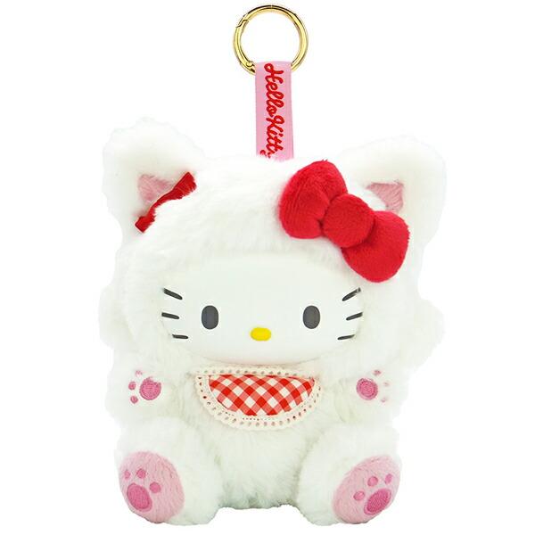 Sanrio Hello Kitty Fine Face Cat White Mascot Plush