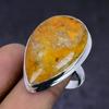 Bumble Bee Jasper Gemstone 925 Sterling Silver Jewelry Ring Size 9
