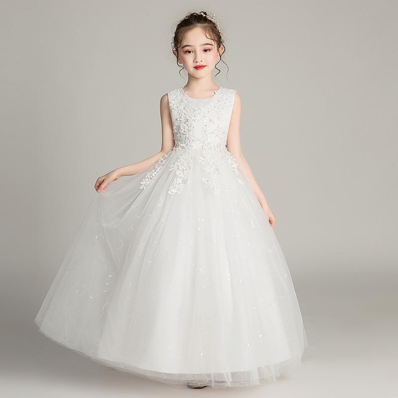 High-End Flower Girl Princess Tutu Dress for Weddings and Performances
