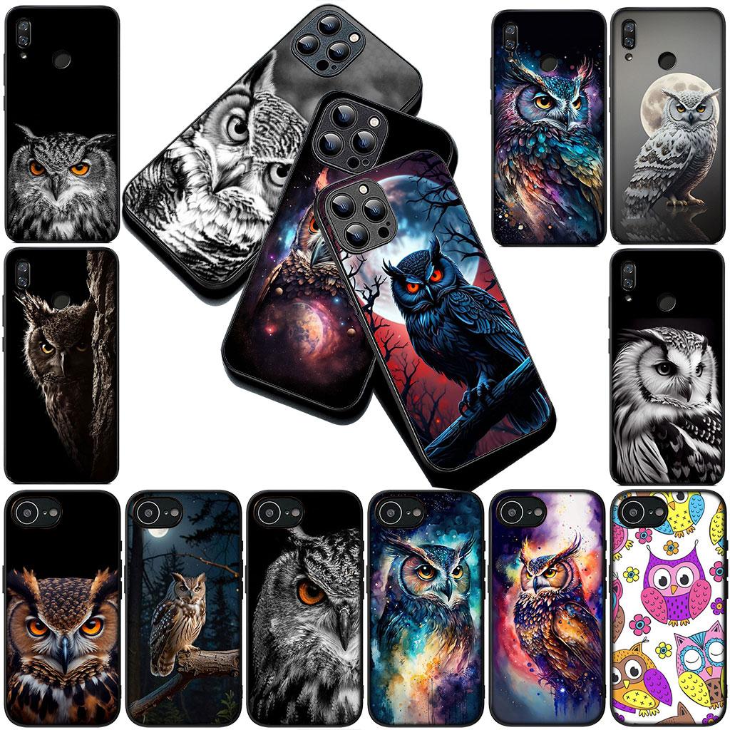 Wallpaper Owl Bird Silicone Phone Cover for Apple iPhone 17 Air 12 13 Pro Max Mini ProMax 7 + 8 Plus Soft Case