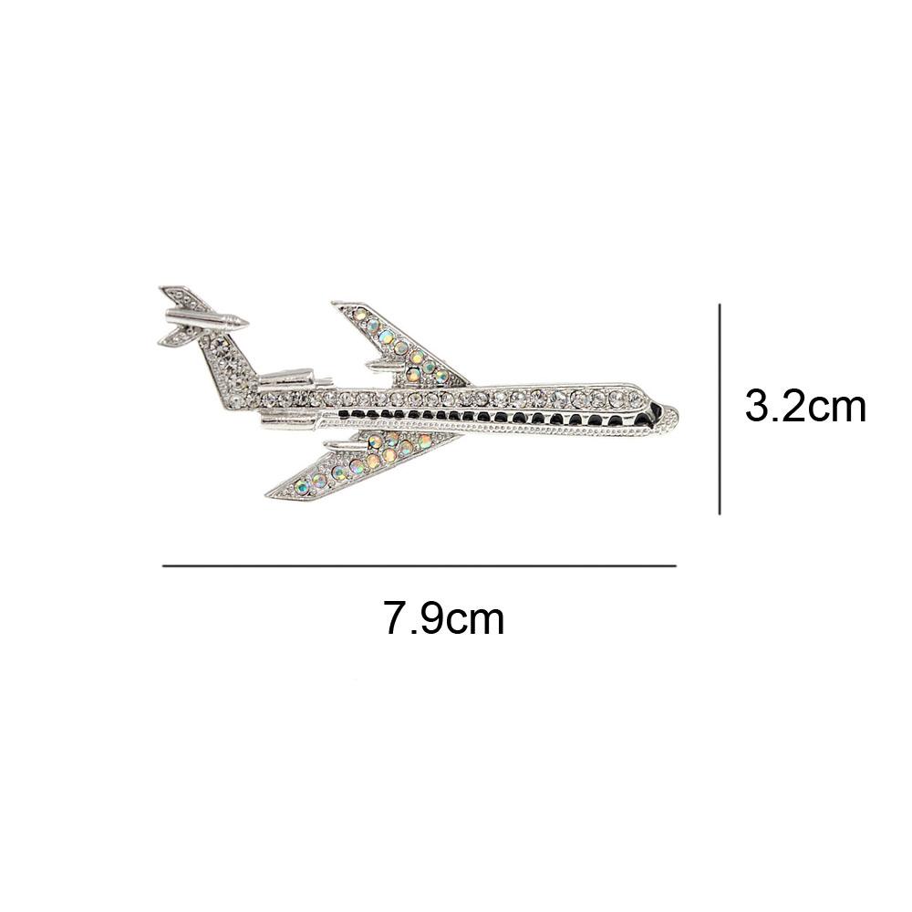 Новое поступление, большие броши в форме самолета со стразами для женщин, аксессуары для пальто, модный дизайн, булавка, высокое качество