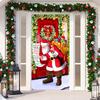 Рождественское украшение на дверь, покрывало, рождественский фон для подвешивания баннера на дверь, баннер для рождественского украшения