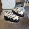 Mary Jane Niche Retro Ugly Cute Shoes Women's Summer Velcro Thick-soled Hollow Sports Sandals