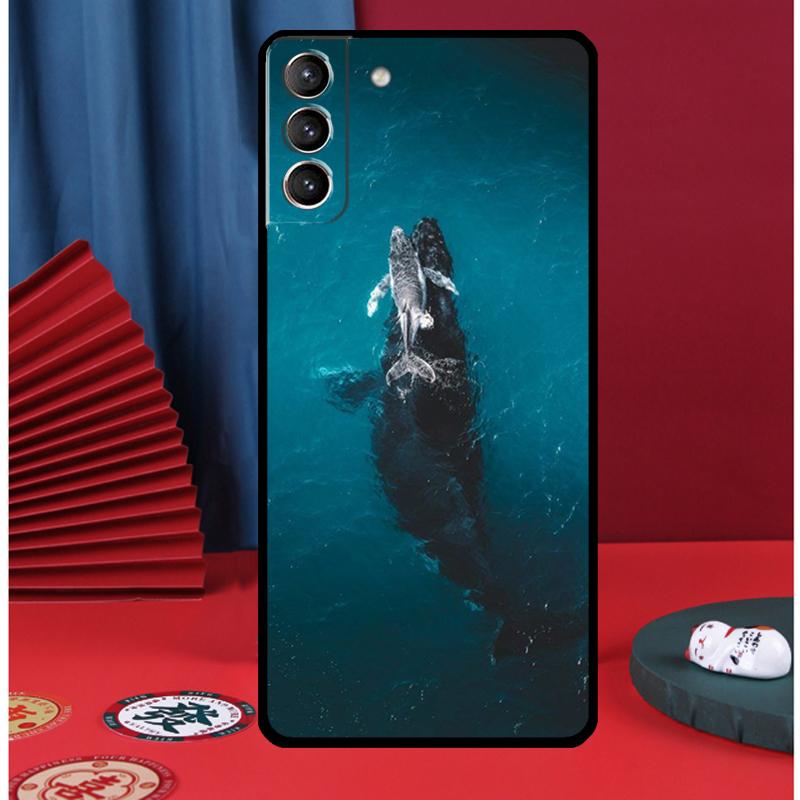 Чехол для телефона 'Плавающий китовый акула в океане' для Samsung Galaxy S24 Ultra S9 S10 S20 S21 S22 Plus S23 FE S25 Ultra Задняя крышка