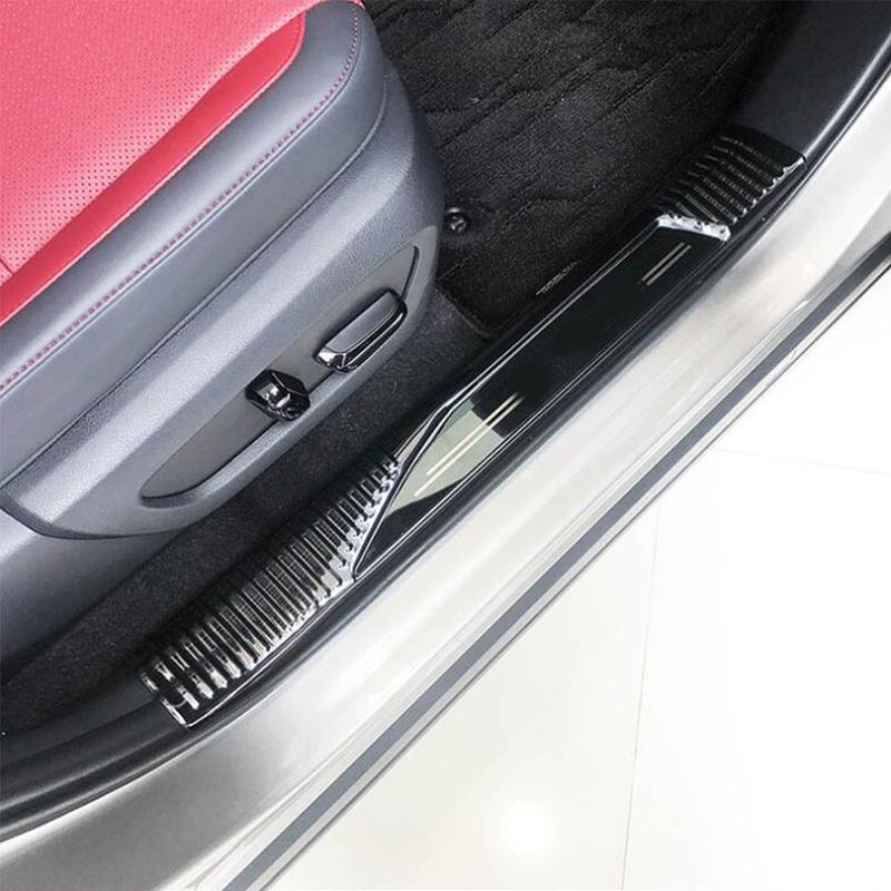 For Lexus NX 250 260 350h 350 F 2022 2023 2024 Stainless Steel Inner Door Sill Scuff Plate Covers Threshold Accessories 4Pcs