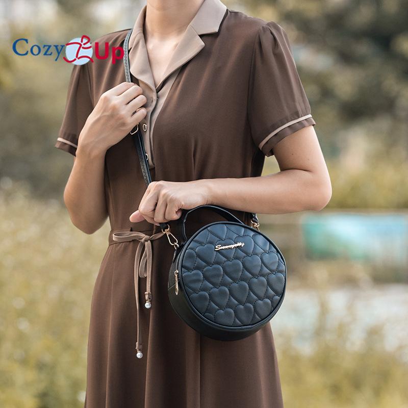 Маленькая круглая женская сумка Cozy Up Lingge, нишевая сумка через плечо на одно плечо
