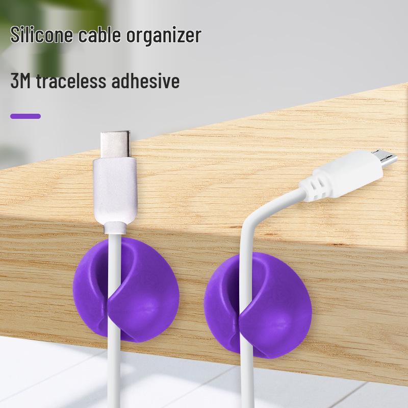 Desktop Cable Organizer and Earphone Storage Clip