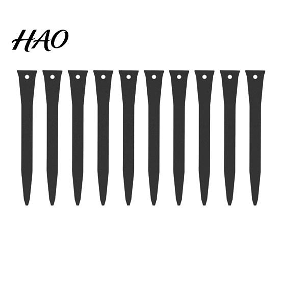 Landscaping Project Anchors 10Pcs 12" Landscape Edging Stakes, Heavy Duty Steel Garden Anchoring Spikes, Tent Stakes Border for Outdoor Lawn