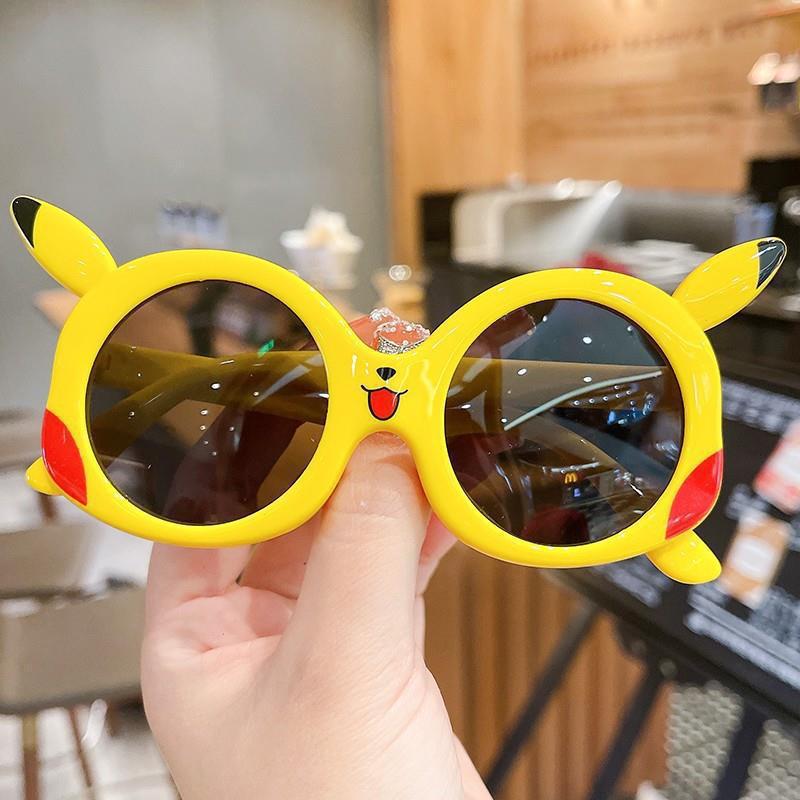 Детские солнцезащитные очки с героями мультфильмов Pokémon, поляризованные солнцезащитные очки с защитой от ультрафиолета, пластиковые очки Pica, мужские и женские солнцезащитные очки.