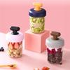 Высококачественная прозрачная стеклянная овсяная кружка с крышкой и ложкой, хорошая герметичность, с мерной шкалой, разноцветная, опционально, кружка для завтрака